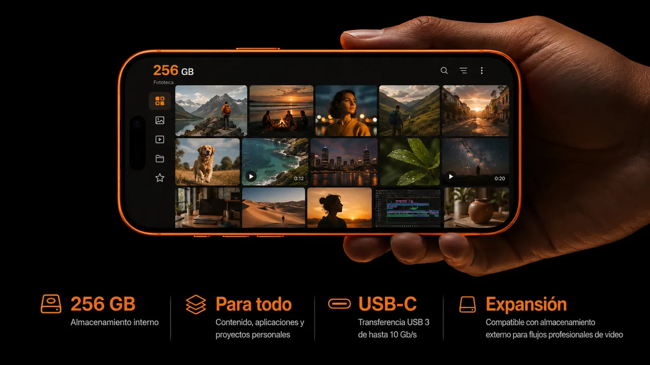 Almacenamiento de 256 GB del iPhone 17 Pro